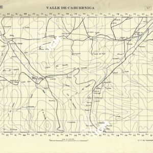 MAPA TOPOGRAFICA DE ESPANA - Valle de Cabuerniga