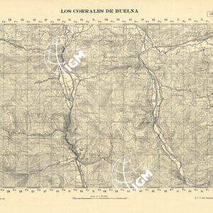 MAPA TOPOGRAFICA DE ESPANA - Los Corrales de Buelna