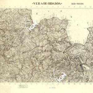 MAPA TOPOGRAFICA DE ESPANA - Vera de Bidasoa