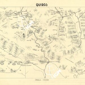 MAPA TOPOGRAFICA DE ESPANA - Quiros