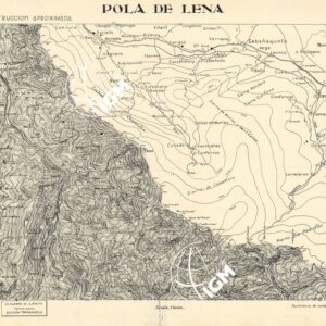 MAPA TOPOGRAFICA DE ESPANA - Pola de Lena