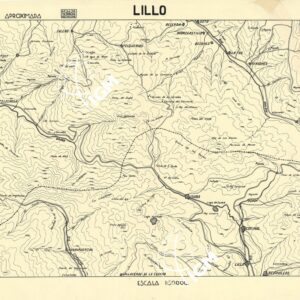 MAPA TOPOGRAFICA DE ESPANA - Lillo
