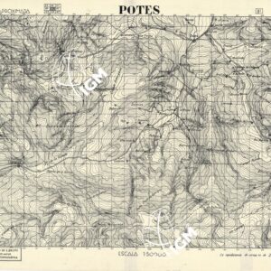 MAPA TOPOGRAFICA DE ESPANA - Potes