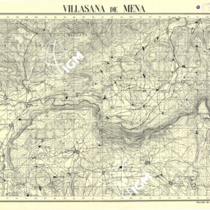 MAPA TOPOGRAFICA DE ESPANA - Villasana de Mena