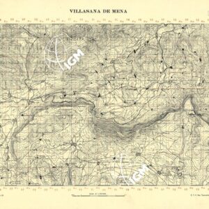 MAPA TOPOGRAFICA DE ESPANA - Villasana de Mena
