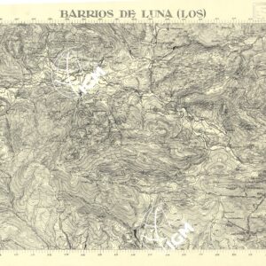 MAPA TOPOGRAFICA DE ESPANA - Barros de Luna