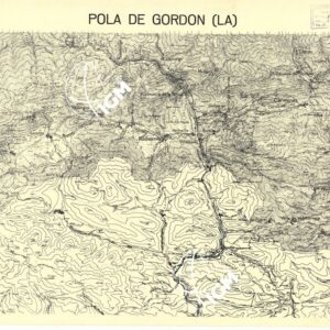 MAPA TOPOGRAFICA DE ESPANA - Pola de Gordon