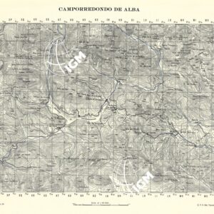 MAPA TOPOGRAFICA DE ESPANA - Camporredondo de Alba