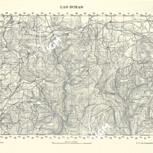 MAPA TOPOGRAFICA DE ESPANA - Las Rozas
