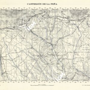 MAPA TOPOGRAFICA DE ESPANA - Castrejon de la Pena