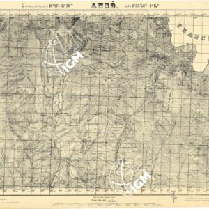 MAPA TOPOGRAFICO DE ESPANA - Anso