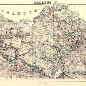MAPA TOPOGRAFICA DE ESPANA - Sallent