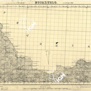 MAPA TOPOGRAFICA DE ESPANA - Bujaruelo