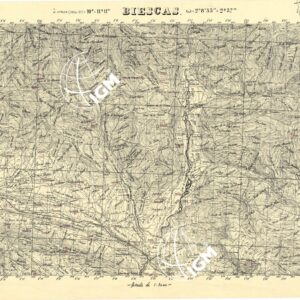 MAPA TOPOGRAFICA DE ESPANA - Biescas