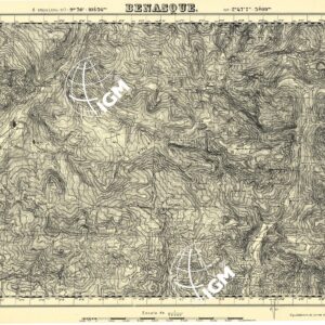 MAPA TOPOGRAFICA DE ESPANA - Benasque