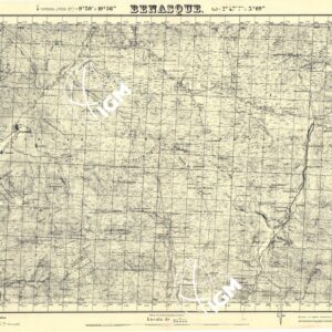 MAPA TOPOGRAFICA DE ESPANA - Benasque