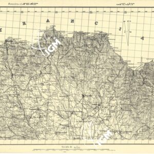 MAPA TOPOGRAFICA DE ESPANA - Agullana