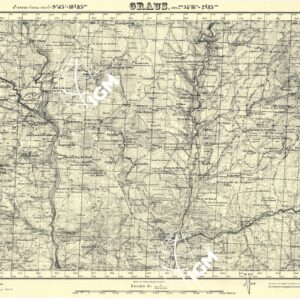 MAPA TOPOGRAFICA DE ESPANA - Graus