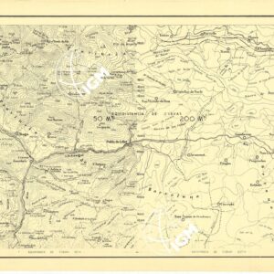 MAPA TOPOGRAFICA DE ESPANA - Barcelona