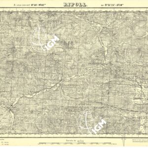 MAPA TOPOGRAFICA DE ESPANA - Ripoll
