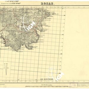 MAPA TOPOGRAFICA DE ESPANA - Rosas