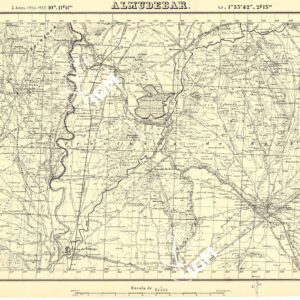 MAPA TOPOGRAFICA DE ESPANA - Almudebar
