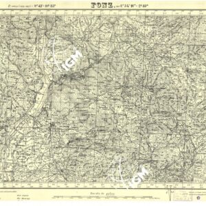 MAPA TOPOGRAFICA DE ESPANA - Fonz