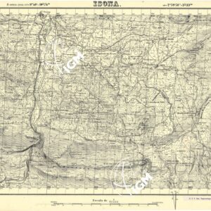 MAPA TOPOGRAFICA DE ESPANA - Isona