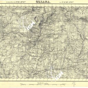 MAPA TOPOGRAFICA DE ESPANA - Oliana