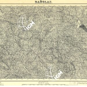 MAPA TOPOGRAFICA DE ESPANA - Banolas