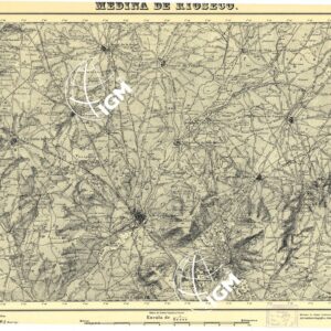 MAPA TOPOGRAFICA DE ESPANA - Medina de Rioseco