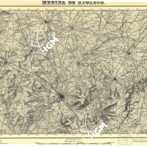 MAPA TOPOGRAFICA DE ESPANA - Medina de Rioseco