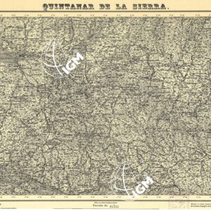 MAPA TOPOGRAFICA DE ESPANA - Quintanar de la Sierra