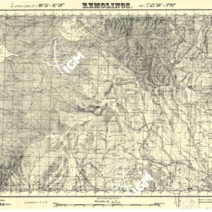 MAPA TOPOGRAFICA DE ESPANA - Remolinos
