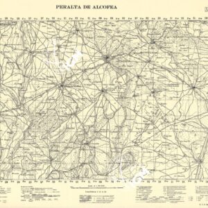 MAPA TOPOGRAFICA DE ESPANA - Peralta de Alcofea