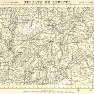 MAPA TOPOGRAFICA DE ESPANA - Peralta de Alcofea