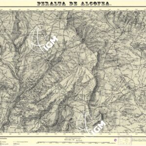 MAPA TOPOGRAFICA DE ESPANA - Peralta de Alcofea
