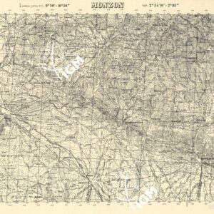 MAPA TOPOGRAFICA DE ESPANA - Monzon
