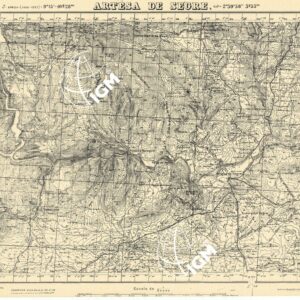 MAPA TOPOGRAFICA DE ESPANA - Artesa de Segre