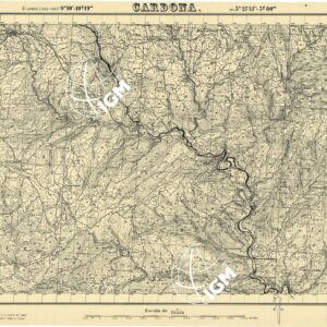 MAPA TOPOGRAFICA DE ESPANA - Cardona
