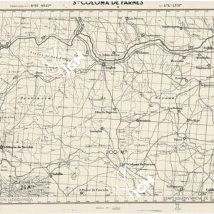 MAPA TOPOGRAFICA DE ESPANA - S. Colomba de Parnes