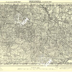 MAPA TOPOGRAFICA DE ESPANA - Cerona