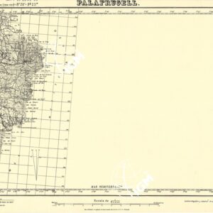 MAPA TOPOGRAFICA DE ESPANA - Palafrugell