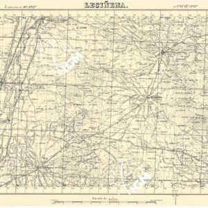 MAPA TOPOGRAFICA DE ESPANA - Lecinena