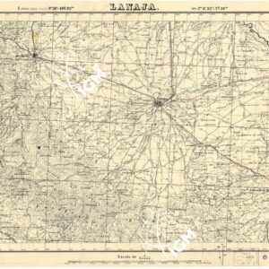 MAPA TOPOGRAFICA DE ESPANA - Lanaja