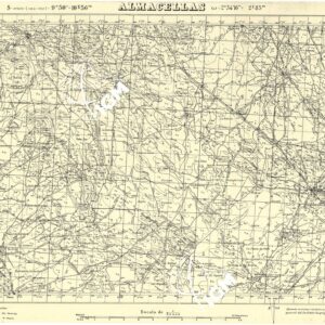 MAPA TOPOGRAFICA DE ESPANA - Almacellas