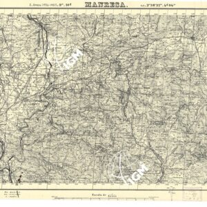 MAPA TOPOGRAFICA DE ESPANA - Manresa