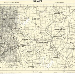 MAPA TOPOGRAFICA DE ESPANA - Blanes