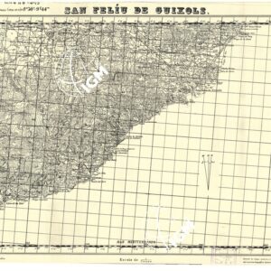 MAPA TOPOGRAFICA DE ESPANA - San Feliu de Guixols