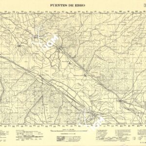 MAPA TOPOGRAFICA DE ESPANA - Fuentes de Ebro